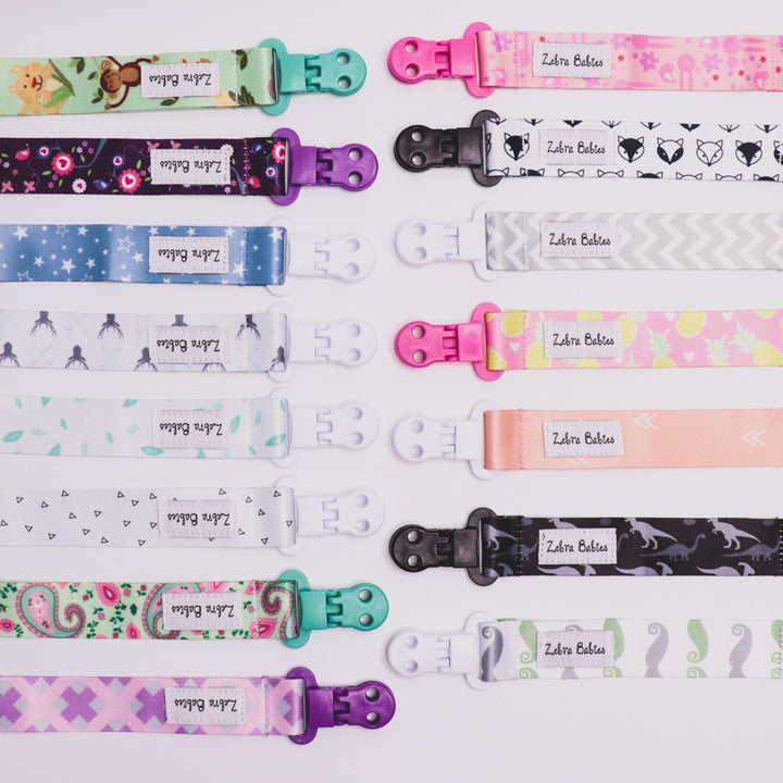 Zebra Babies Flexi Ribbon Dummy Clip