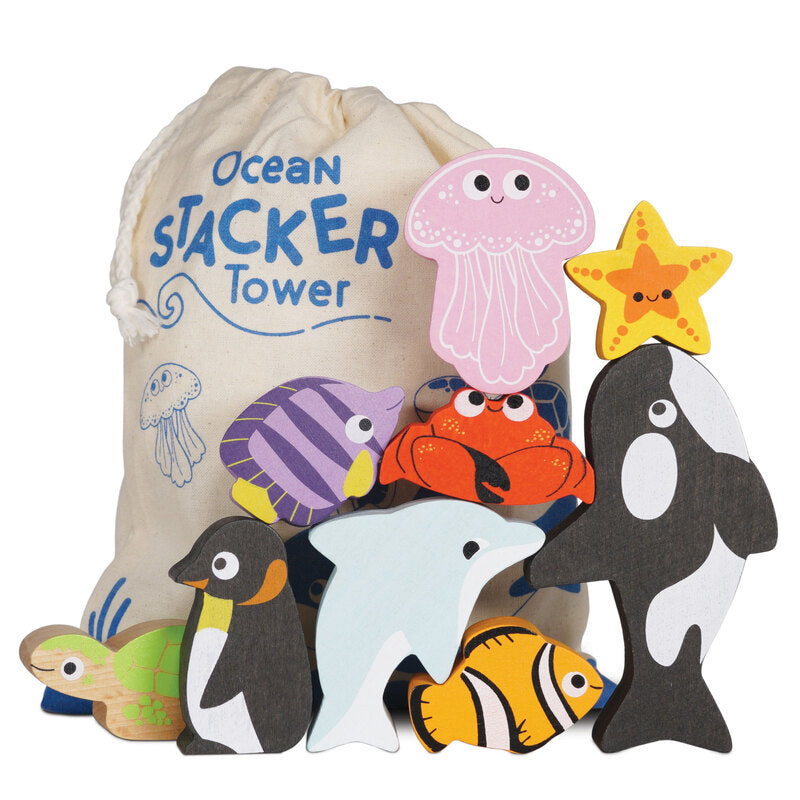 Le Toy Van Ocean Stacker Tower Wooden Set