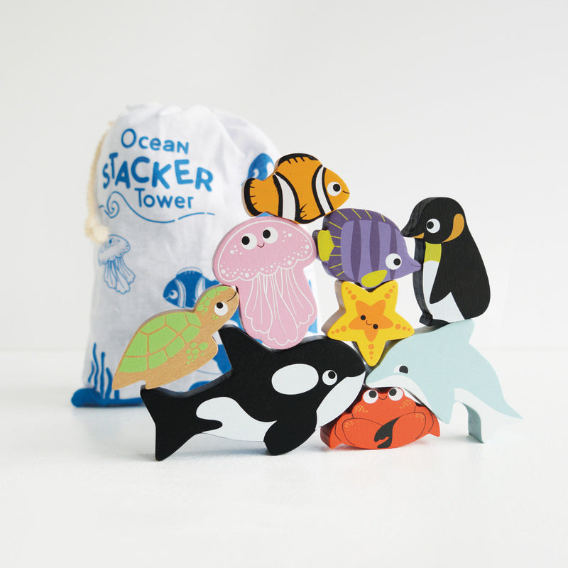 Le Toy Van Ocean Stacker Tower Wooden Set