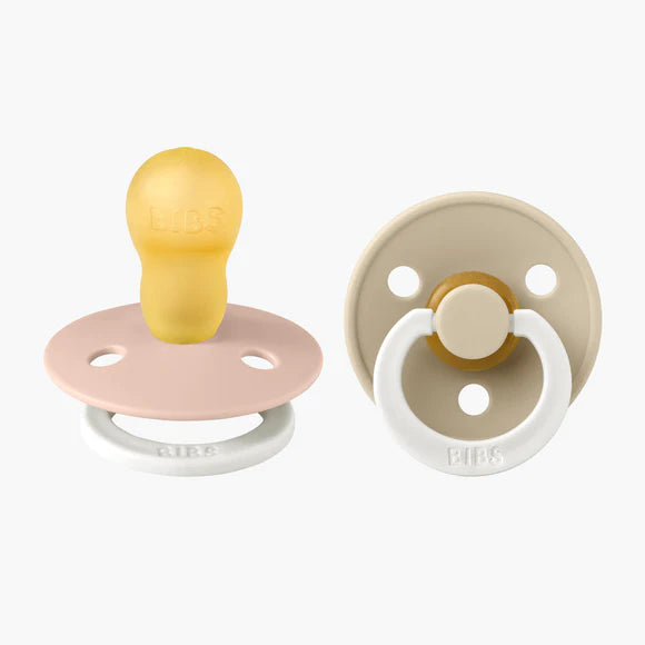 BIBS Round Colour Latex Dummies Twin Pack Size 3 (18+ Months)