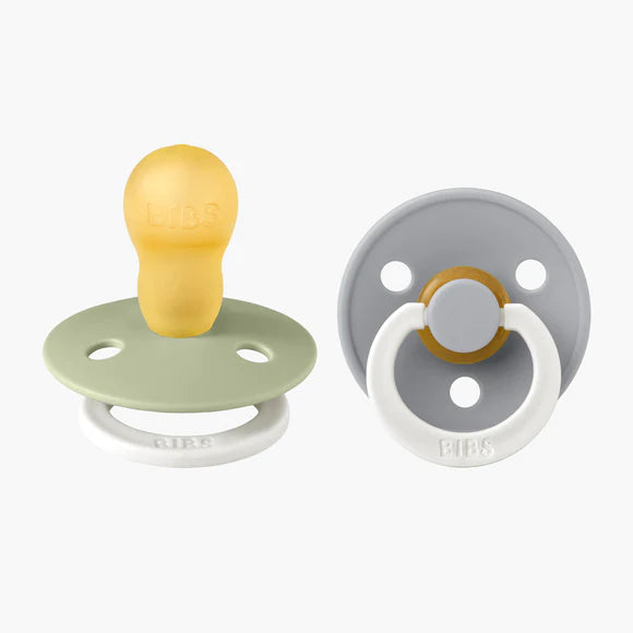 BIBS Round Colour Latex Dummies Twin Pack Size 3 (18+ Months)