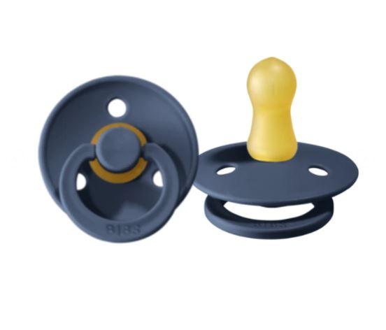 BIBS Round Colour Latex Dummies Twin Pack Size 2 (6-18 Months)