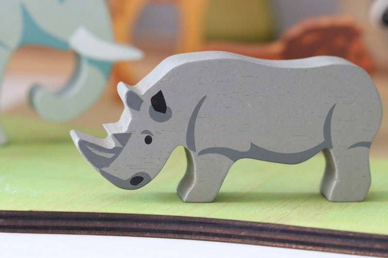 Wooden Rhino