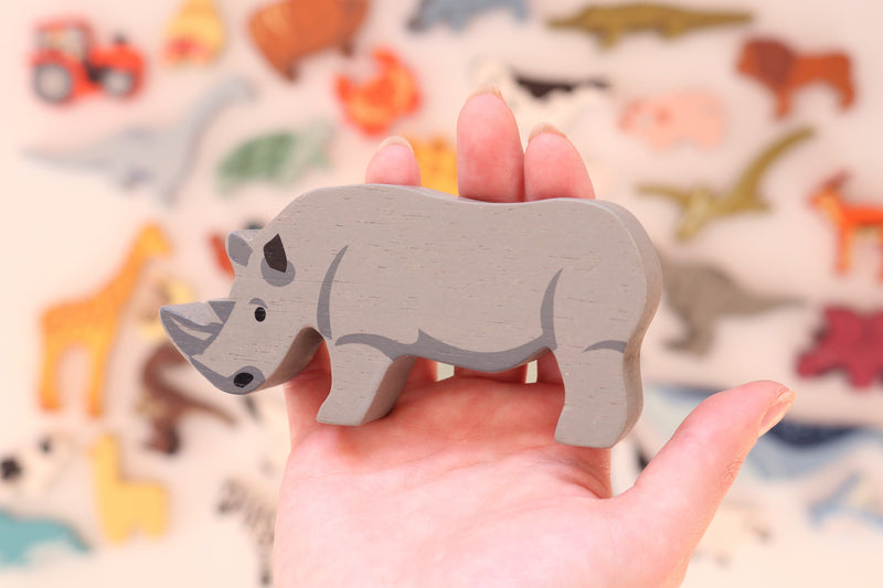 Wooden Rhino
