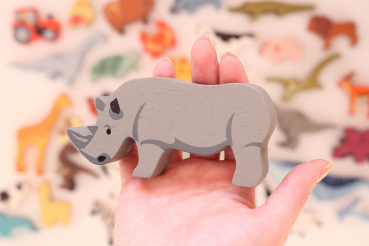 Wooden Rhino