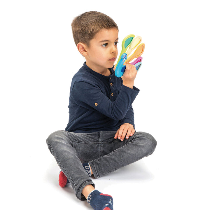 Peacock Colours Wooden Toy