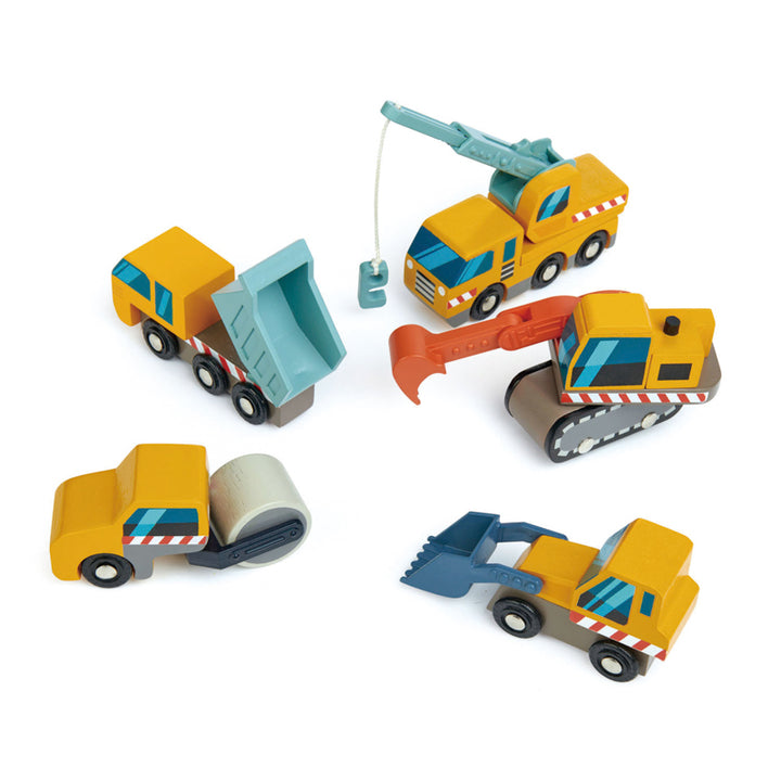 Wooden Toy Construction Site Set