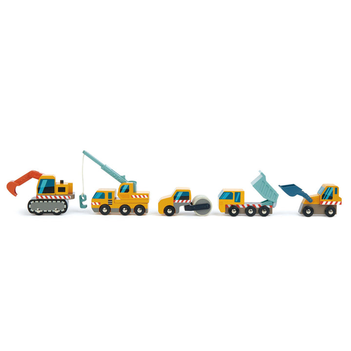 Wooden Toy Construction Site Set