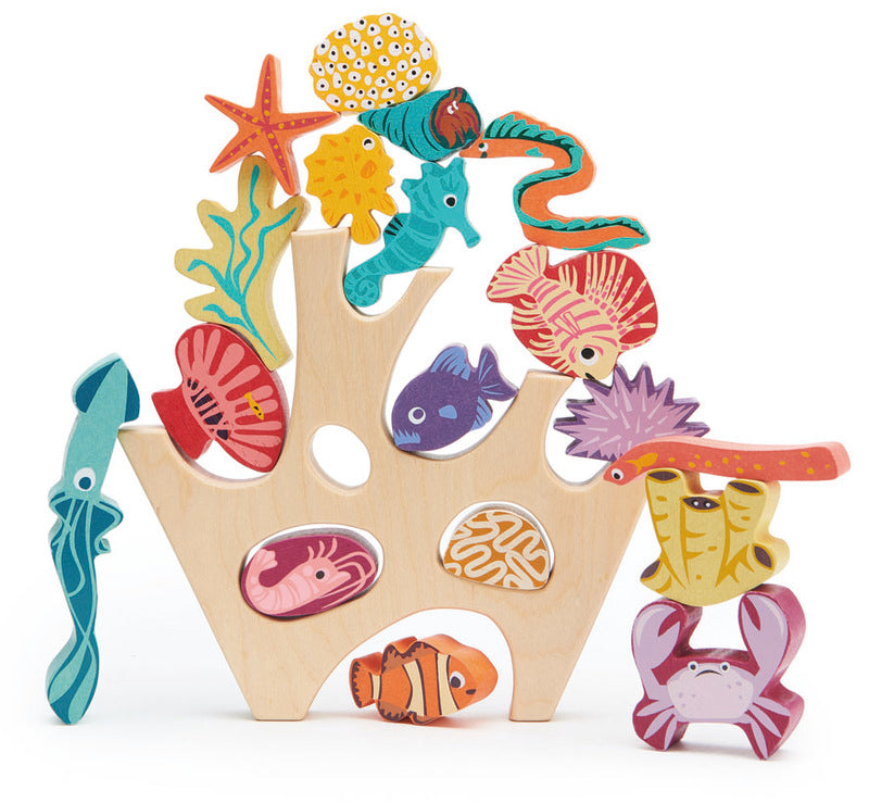 Tender Leaf Wooden Stacking Coral Reef
