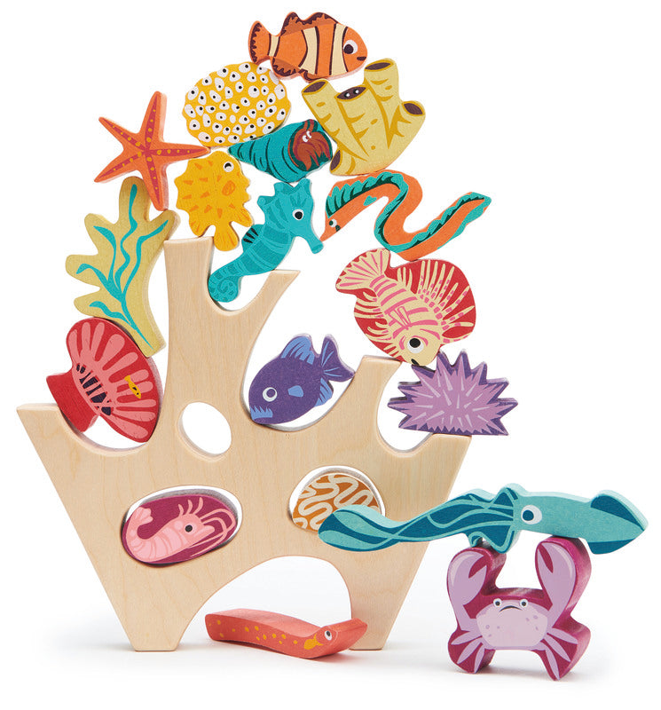Tender Leaf Wooden Stacking Coral Reef
