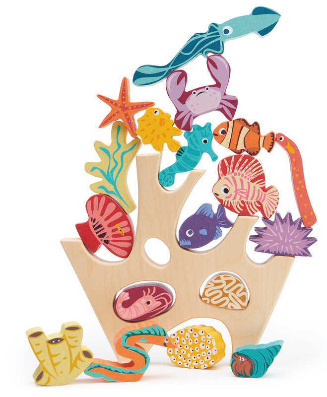 Tender Leaf Wooden Stacking Coral Reef