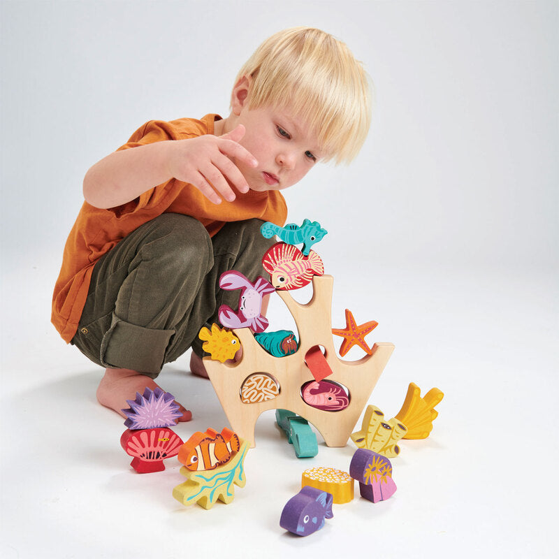 Tender Leaf Wooden Stacking Coral Reef