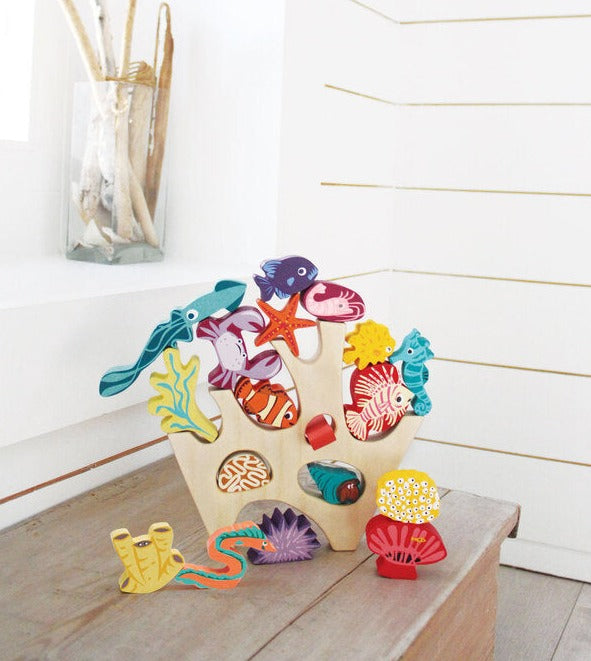 Tender Leaf Wooden Stacking Coral Reef