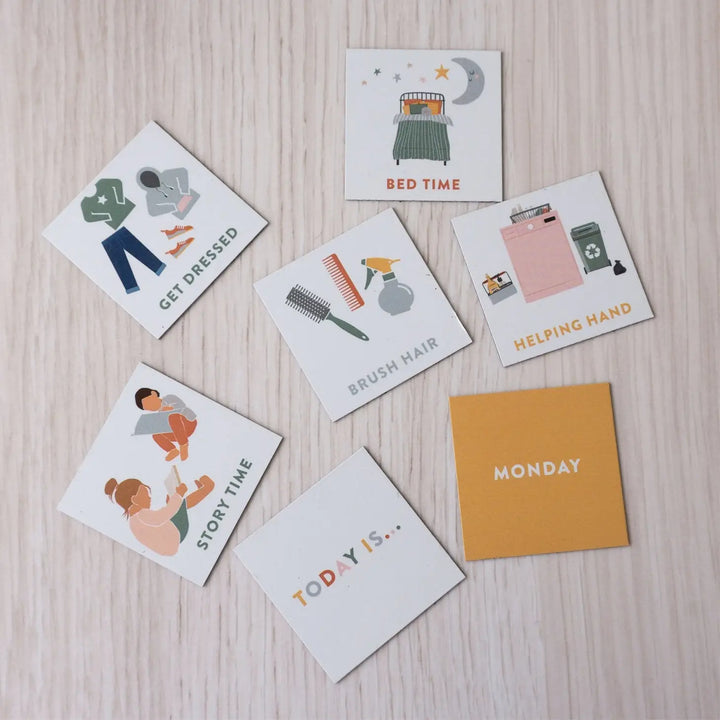 Kids Daily Routine Magnets | Visual Activity & Task Guide