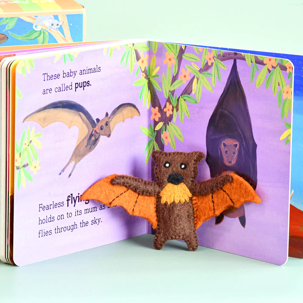 Australian Baby Animals by Frané Lessac - Book and Finger Puppet Set