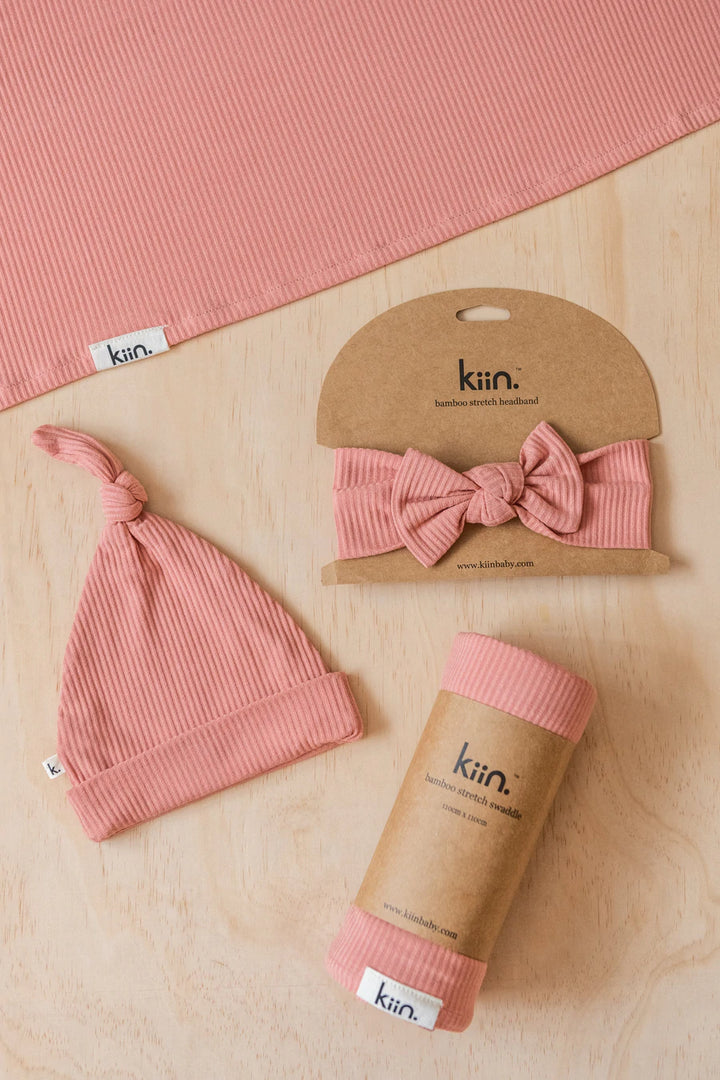 Kiin Organic Bamboo Stretch Swaddle - Blush