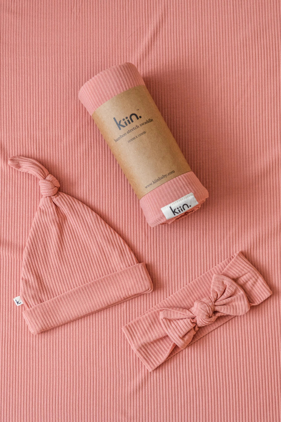 Kiin Organic Bamboo Stretch Swaddle - Blush