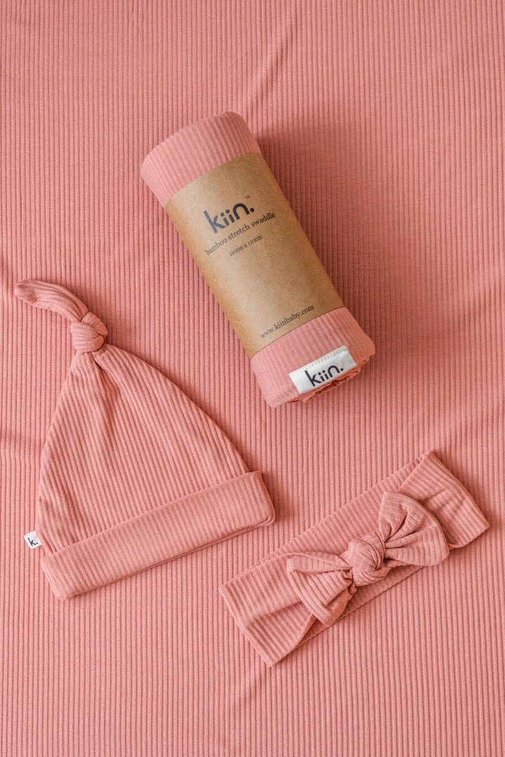 Kiin Organic Bamboo Stretch Swaddle - Blush