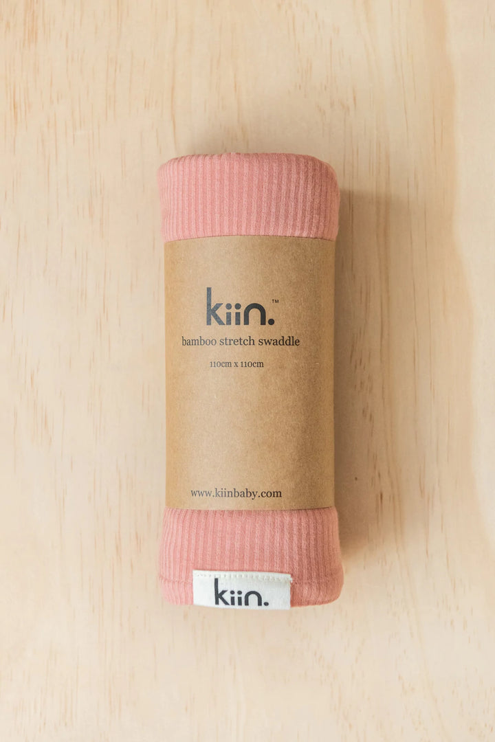 Kiin Organic Bamboo Stretch Swaddle - Blush