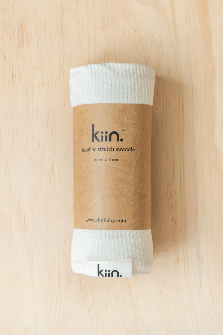 Kiin Organic Bamboo Stretch Swaddle - Ivory