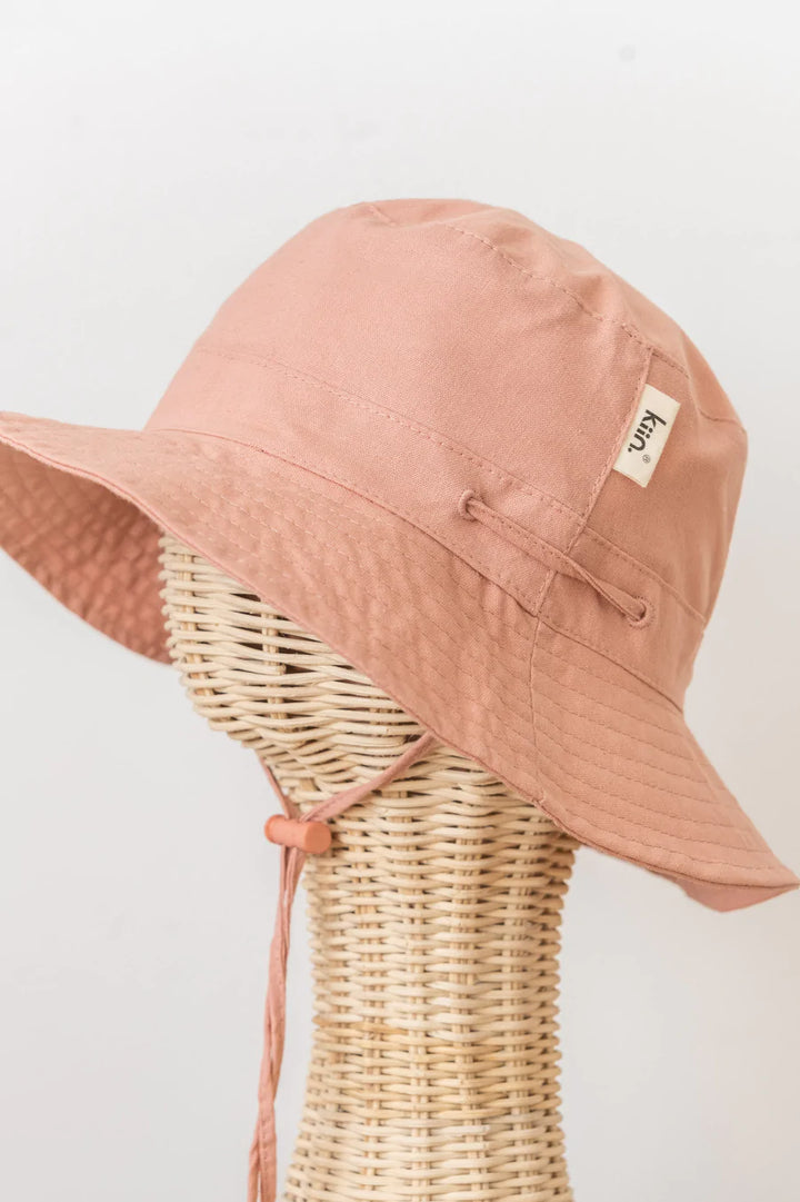Kiin Cotton Sun Hat - Dusty Rose