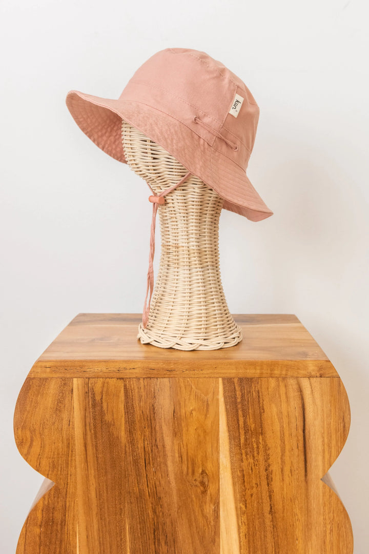 Kiin Cotton Sun Hat - Dusty Rose