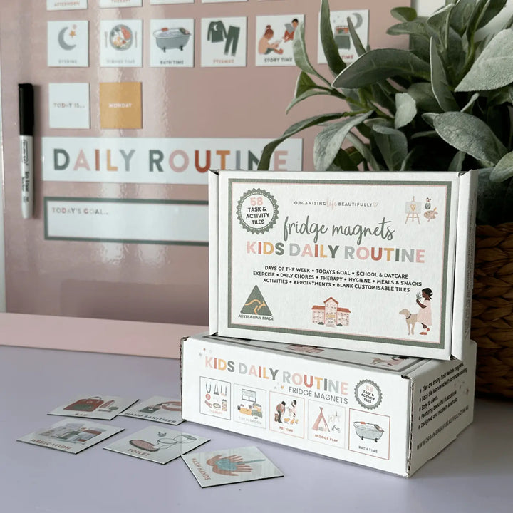 Kids Daily Routine Magnets | Visual Activity & Task Guide