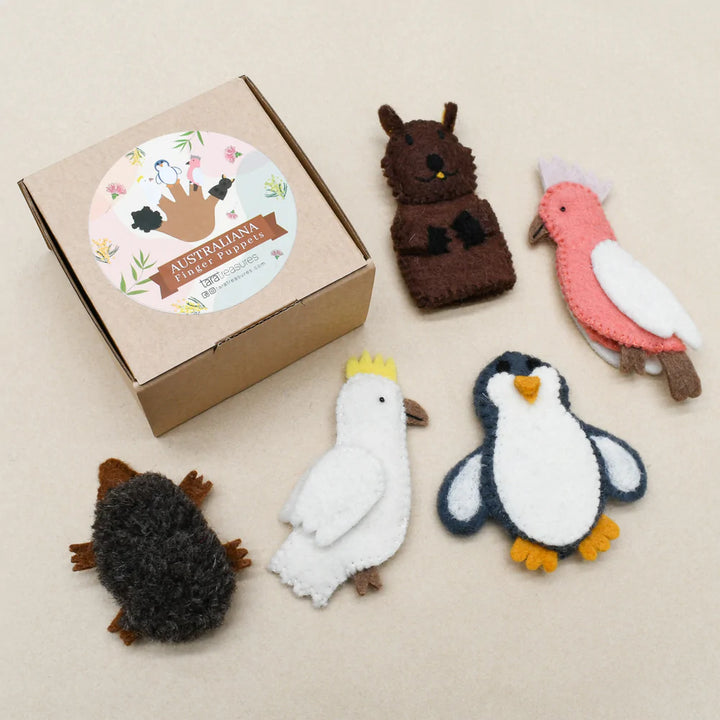 Australian Animals Set B Felt Finger Puppet Set