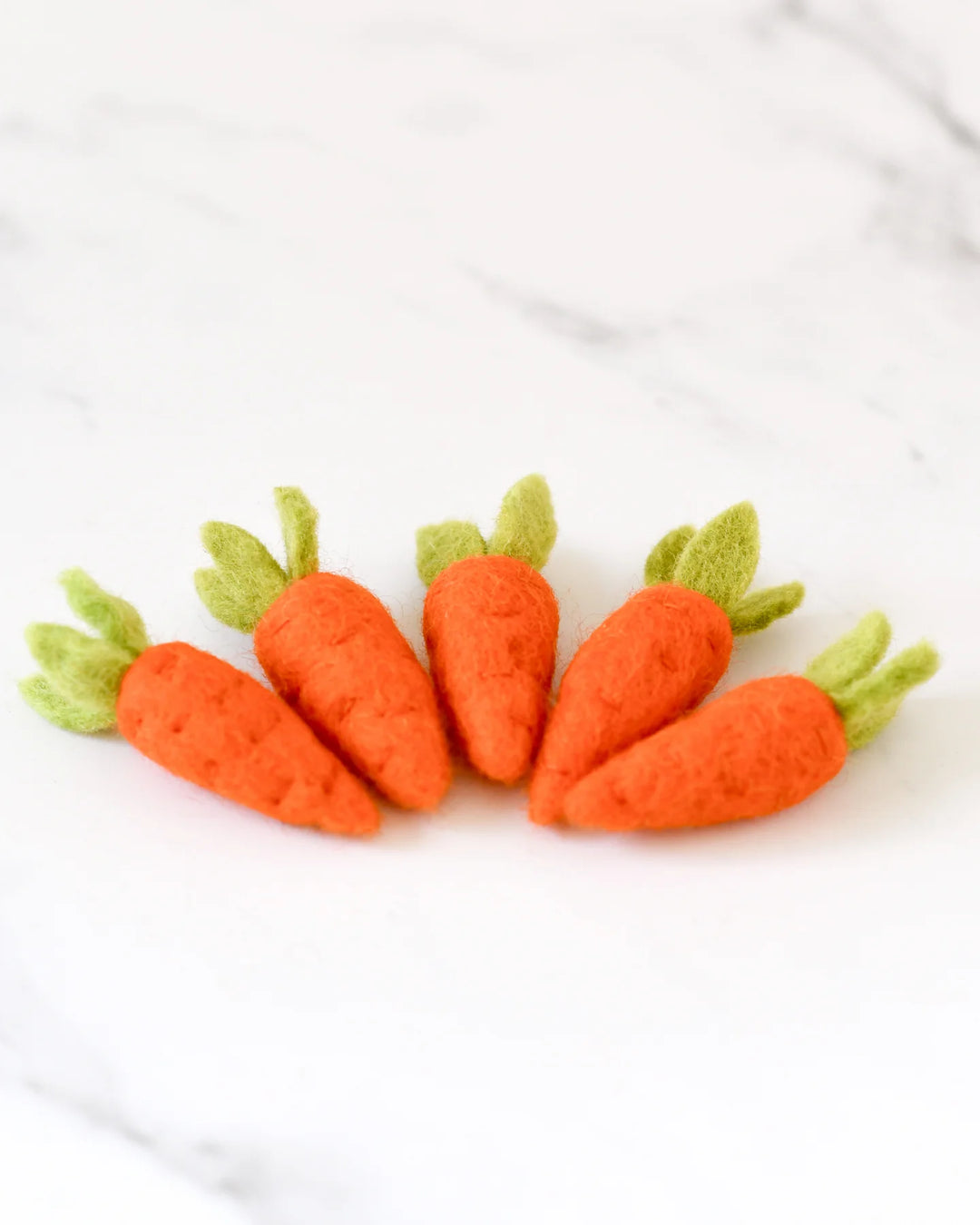 Carrots Set Felt Play Food