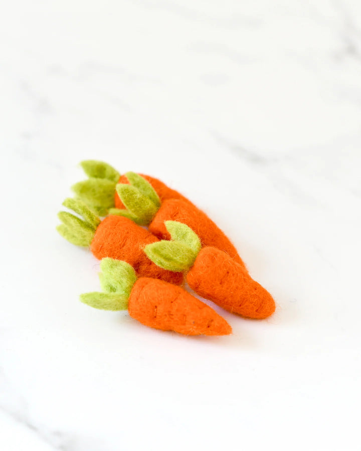 Carrots Set Felt Play Food