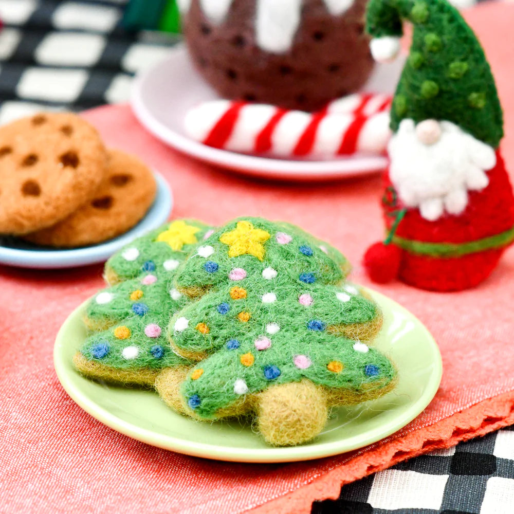 Christmas Tree Cookie Felt Play Food