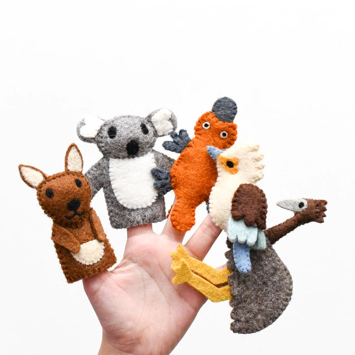 Australian Animals Set A Felt Finger Puppet Set