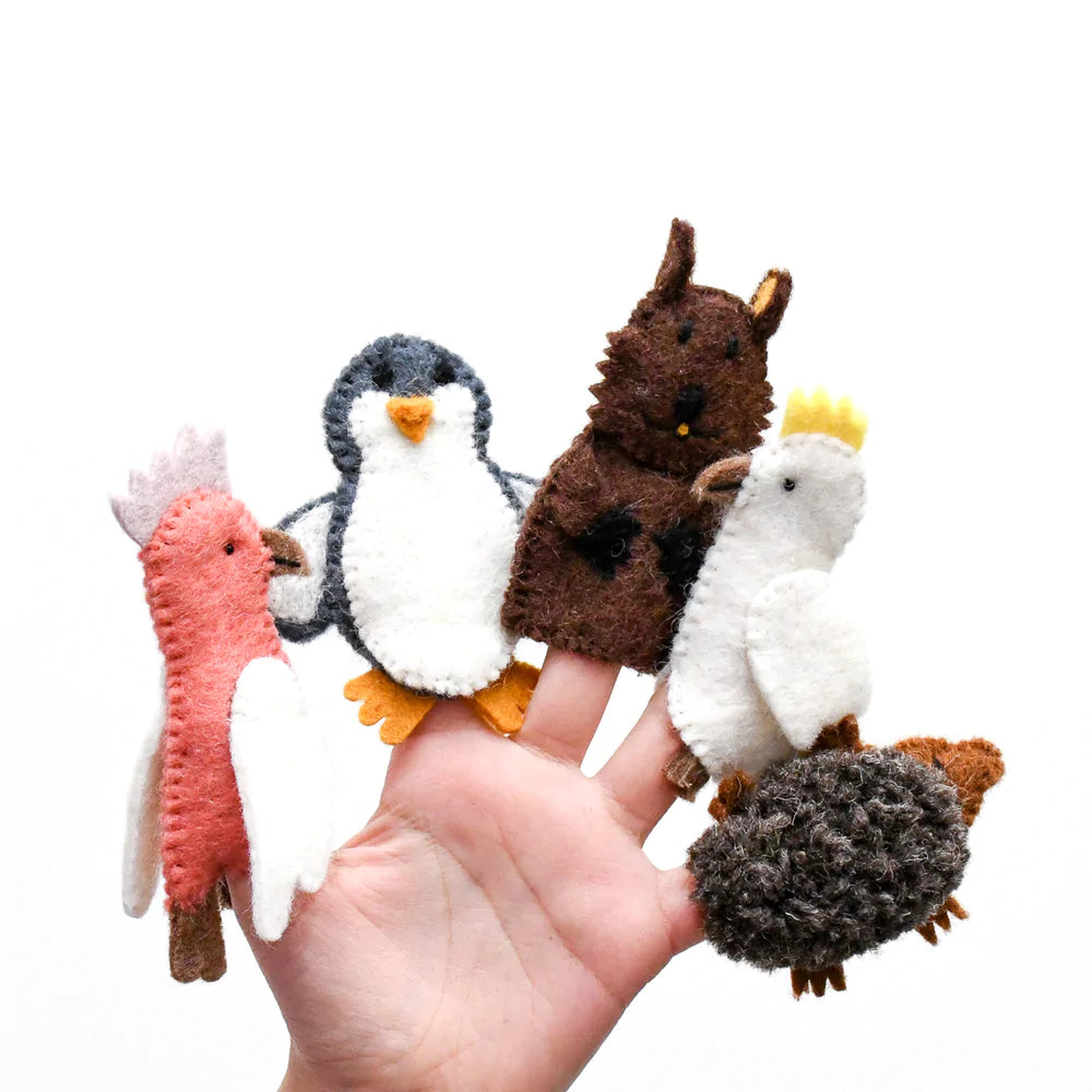 Australian Animals Set B Felt Finger Puppet Set