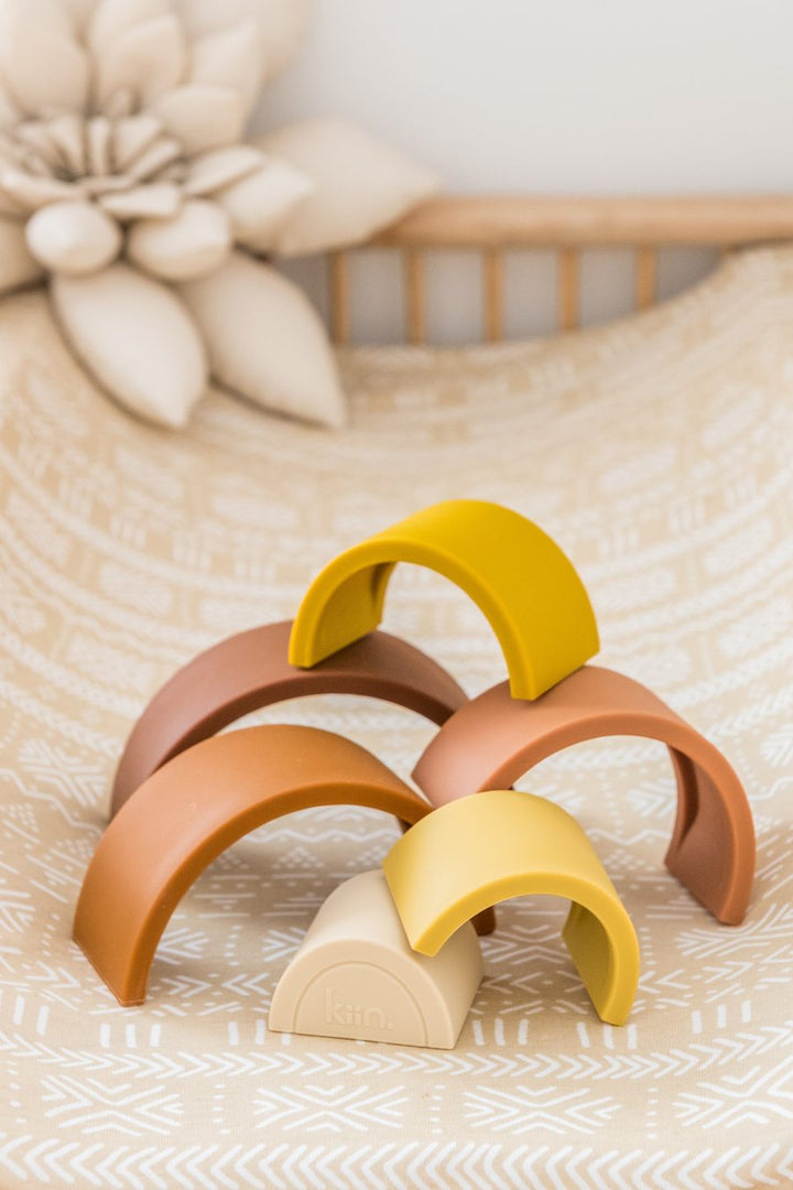 Kiin Silicone Rainbow Stacking Toy