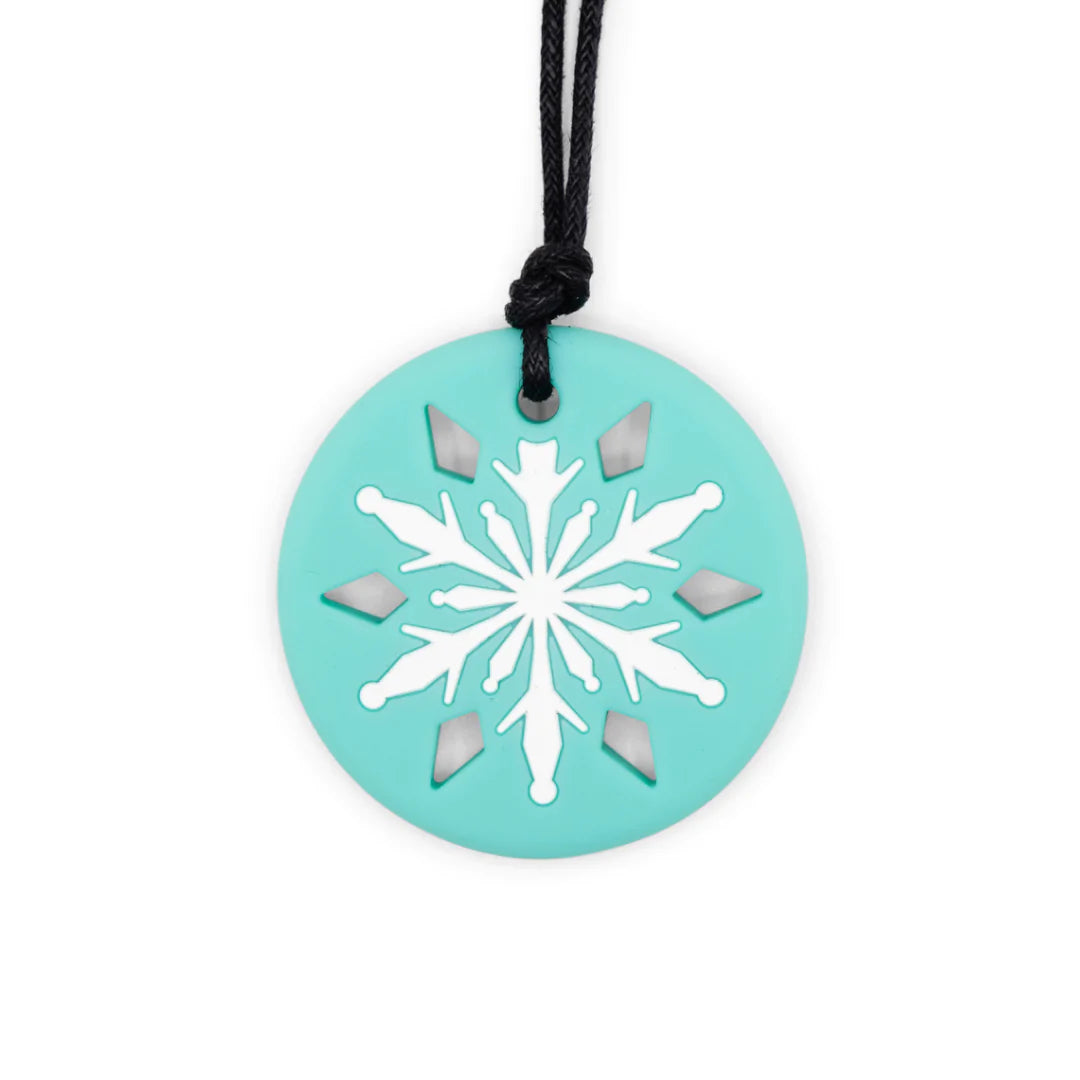 Jellystone Sensory Chew Pendant Necklace - Snowflake